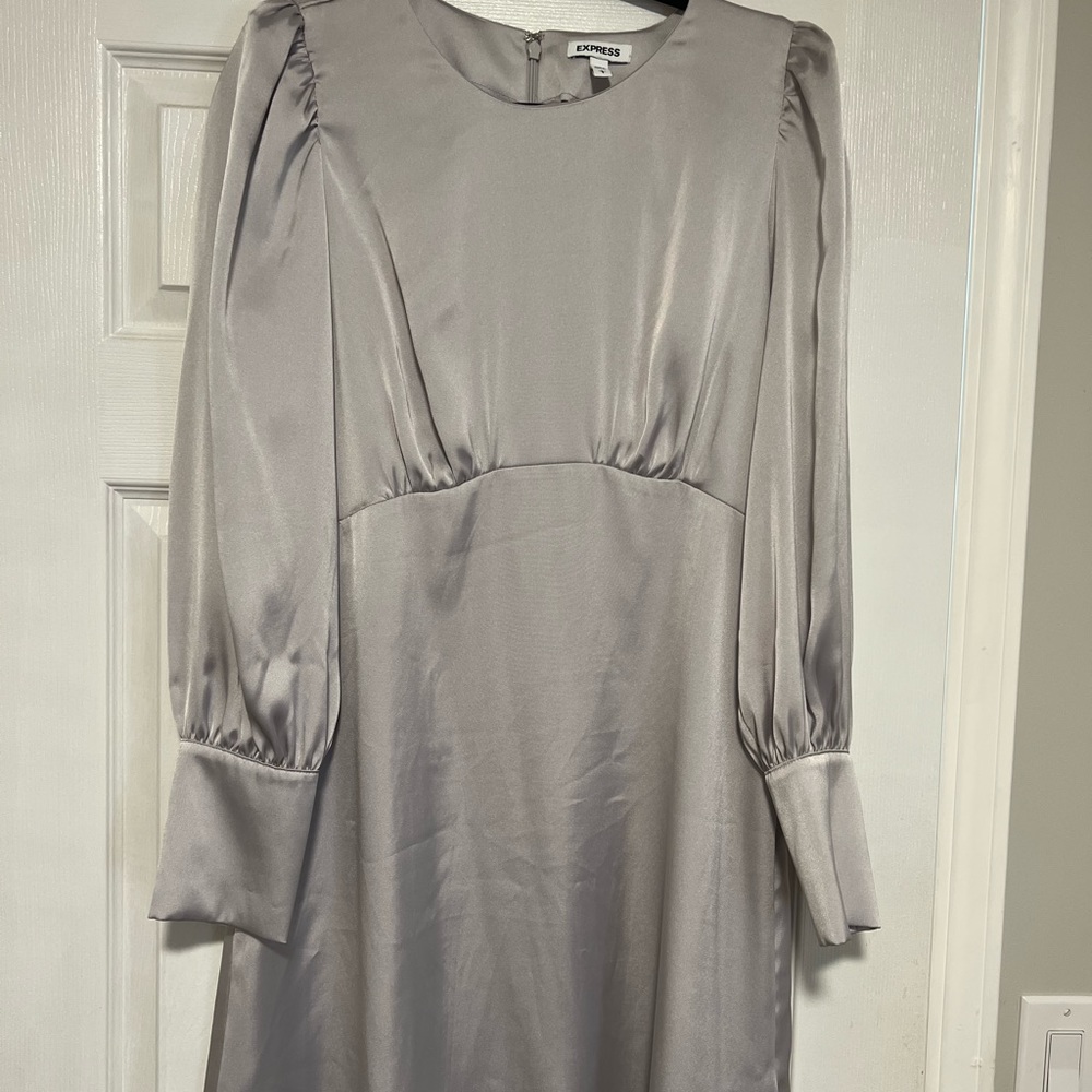 Express silver mini dress